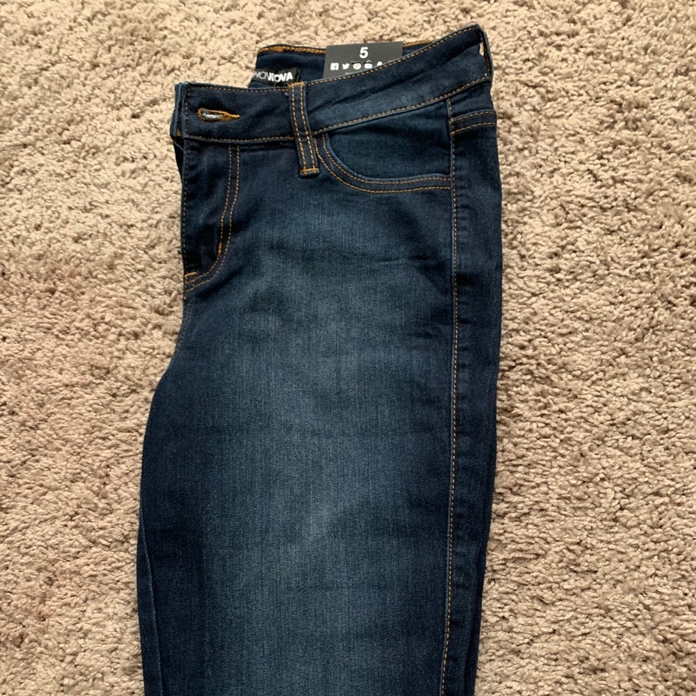 Fashion Nova Mid Rise Jeans (Short) - Picture 2 of 4